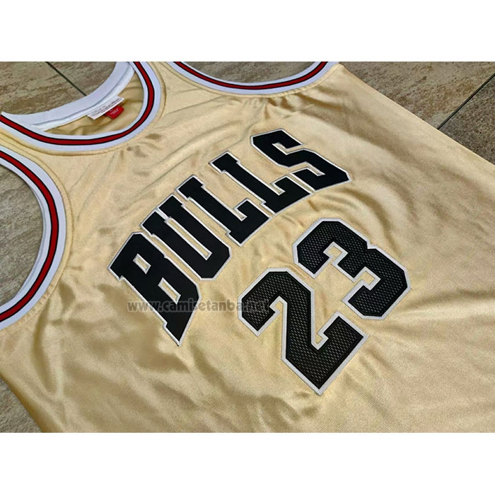 Camiseta Chicago Bulls Michael Jordan #23 75th Anniversary Mitchell & Ness 1997-98 Oro